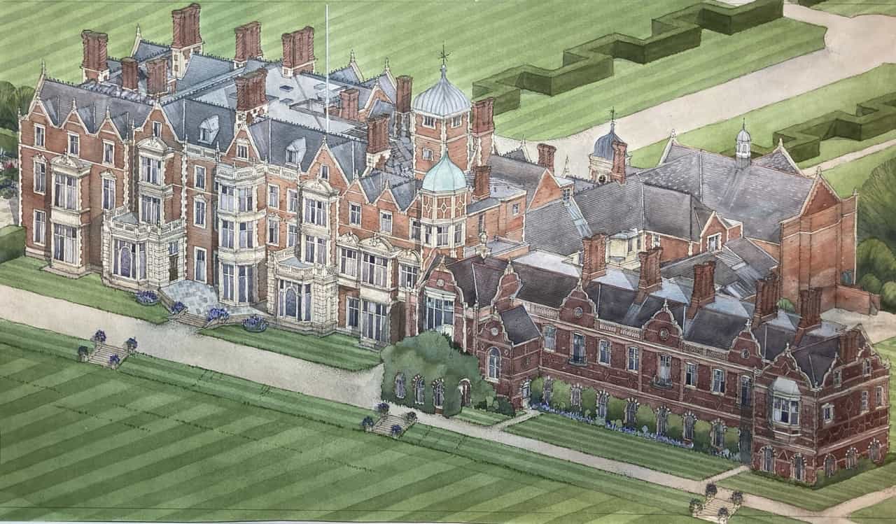 Sandringham House From Above